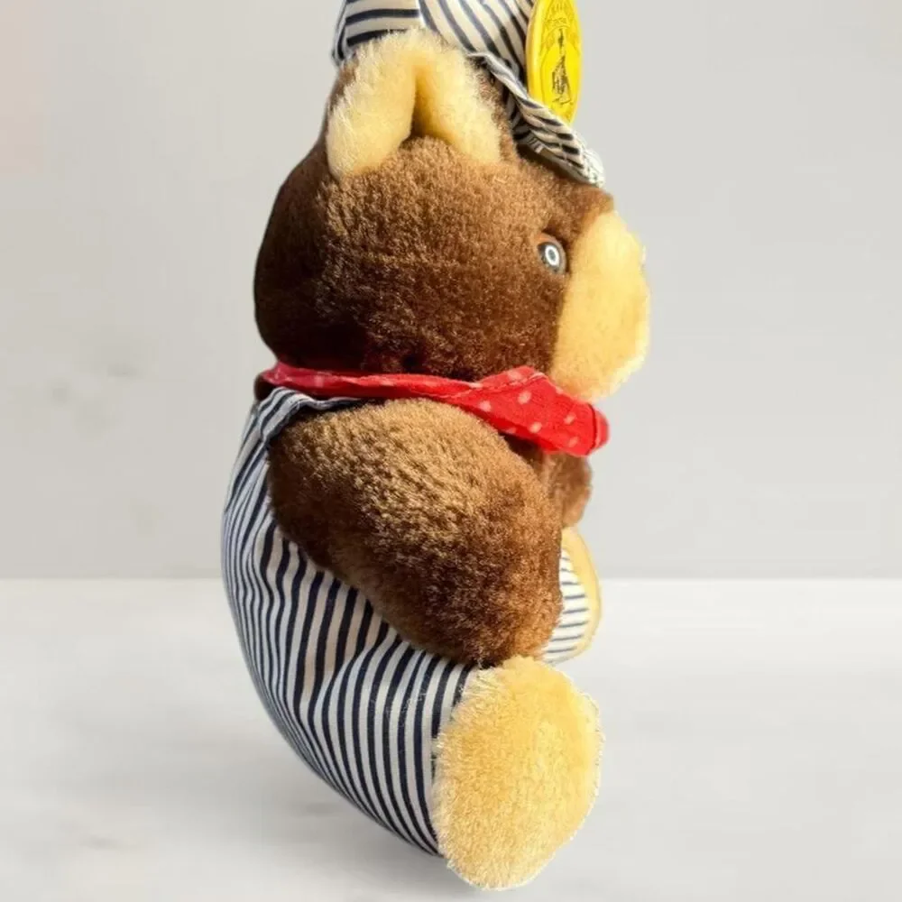Antique Train Conductor Teddy Bear; The Black Hills Central Railroad: 1880 Train